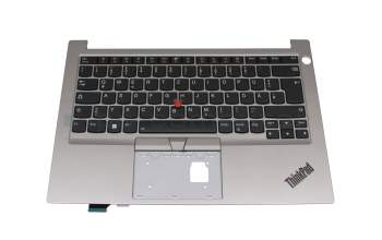 AP1HJ0005G0AYL Original Lenovo Tastatur inkl. Topcase DE (deutsch) schwarz/silber mit Backlight und Mouse-Stick