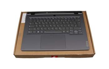 AP2WE000 Original Lenovo Tastatur inkl. Topcase DE (deutsch) grau/grau mit Backlight