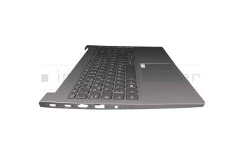 AP35S000160 Original Lenovo Tastatur inkl. Topcase DE (deutsch) silber/grau mit Backlight