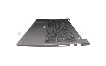 AP35S000160 Original Lenovo Tastatur inkl. Topcase DE (deutsch) silber/grau mit Backlight