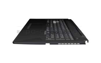 Asus FX706HC Original Tastatur inkl. Topcase DE (deutsch) schwarz/transparent/schwarz mit Backlight