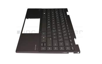 C6NB3H Original HP Tastatur inkl. Topcase DE (deutsch) schwarz/schwarz mit Backlight