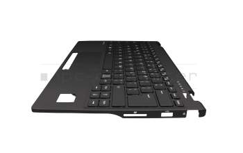 CP822314-01211121604 Original Fujitsu Tastatur inkl. Topcase US (englisch) schwarz/schwarz mit Backlight