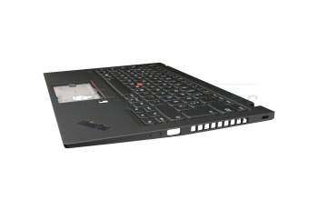 CS19BL-85D0 Original Lenovo Tastatur inkl. Topcase DE (deutsch) schwarz/schwarz mit Backlight und Mouse-Stick WLAN