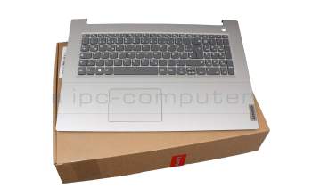 EG1JX000100 Original Lenovo Tastatur inkl. Topcase DE (deutsch) grau/silber (Fingerprint)