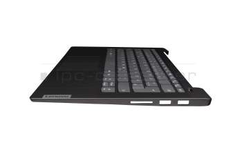 ET2UZ000200 Original Lenovo Tastatur inkl. Topcase DE (deutsch) grau/grau mit Fingerprint