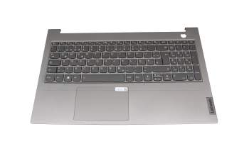 ET2XE000900WAH Original Lenovo Tastatur inkl. Topcase DE (deutsch) silber/grau mit Backlight