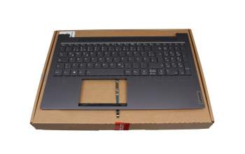 FALS2020010 Original Lenovo Tastatur inkl. Topcase DE (deutsch) schwarz/grau mit Backlight