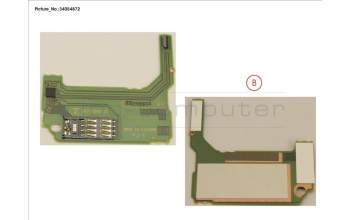 Fujitsu FUJ:CP731540-XX SUB BOARD, SMARTCARD