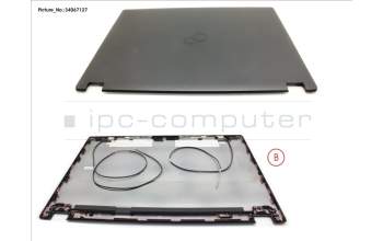 Fujitsu FUJ:CP753835-XX LCD BACK COVER ASSY(FOR WWAN)