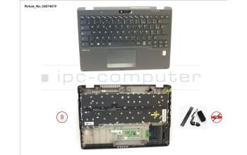 Fujitsu FUJ:CP776774-XX UPPER ASSY INCL. KEYB FRANCE W/FP(TBT)