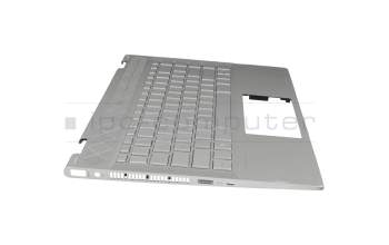 HP Pavilion x360 14-cd0500 Original Tastatur inkl. Topcase DE (deutsch) silber/silber mit Backlight