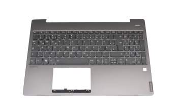 HQ20720475000 Original Lenovo Tastatur inkl. Topcase DE (deutsch) grau/grau mit Backlight