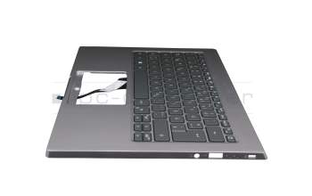 HQ3160B586007 Original Acer Tastatur inkl. Topcase DE (deutsch) silber/silber mit Backlight