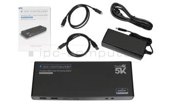 IPC-Computer IPC Port-Replicator Dual 4K Hybrid-USB Docking Station inkl. 100W Netzteil