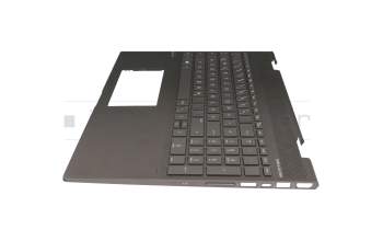 L23266-041 Original HP Tastatur inkl. Topcase DE (deutsch) schwarz/schwarz mit Backlight