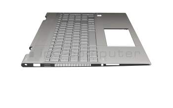 L47469-041 Original HP Tastatur inkl. Topcase DE (deutsch) silber/silber mit Backlight (UMA)