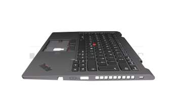 LIM18F86GBJG624 Original Lenovo Tastatur inkl. Topcase UK (englisch) schwarz/grau mit Backlight und Mouse-Stick