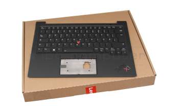 LKTT221027A Original Lenovo Tastatur inkl. Topcase DE (deutsch) schwarz/schwarz mit Backlight und Mouse-Stick