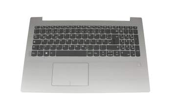 Lenovo IdeaPad 320-15IKB (80XL/80YE) Original Tastatur inkl. Topcase DE (deutsch) grau/silber (Fingerprint)