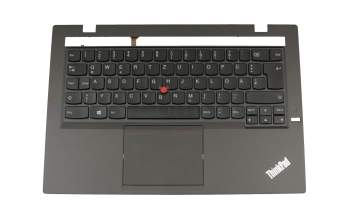 MP-13F56D0J442 Original Lenovo Tastatur inkl. Topcase DE (deutsch) schwarz/schwarz mit Backlight und Mouse-Stick