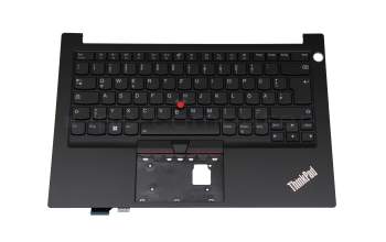 NBLC8 Original Lenovo Tastatur inkl. Topcase DE (deutsch) schwarz/schwarz mit Backlight und Mouse-Stick