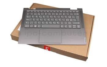 NBX0001QF00 Original Lenovo Tastatur inkl. Topcase CH (schweiz) grau/grau mit Backlight