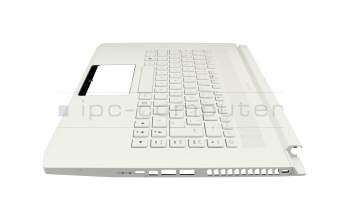 NK.I1417.0UB Original Acer Tastatur inkl. Topcase DE (deutsch) weiß/weiß mit Backlight