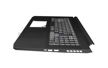 NKI15131E6 Original Acer Tastatur inkl. Topcase DE (deutsch) schwarz/weiß/schwarz mit Backlight