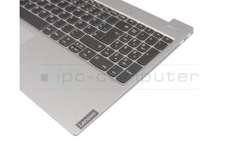 NSK-BYABN Original Lenovo Tastatur inkl. Topcase DE (deutsch) dunkelgrau/grau mit Backlight