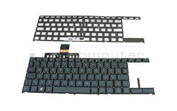 NSK-W10BU Original Darfon Tastatur DE (deutsch) anthrazit mit Backlight