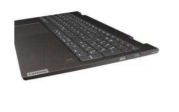 PC5SB-GR Original Lenovo Tastatur inkl. Topcase DE (deutsch) grau/grau mit Backlight