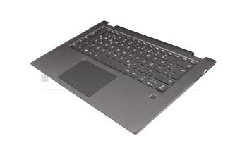 PD4SB-GR Original Lenovo Tastatur inkl. Topcase DE (deutsch) grau/grau mit Backlight