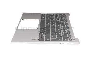 PD4SXB-GR Original Sunrex Tastatur inkl. Topcase DE (deutsch) grau/silber mit Backlight