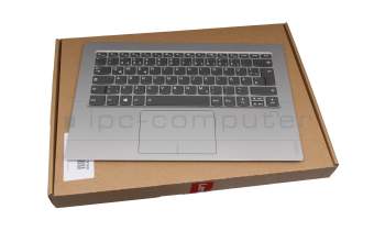 PK09000GT00 Original LCFC Tastatur inkl. Topcase DE (deutsch) grau/silber mit Backlight