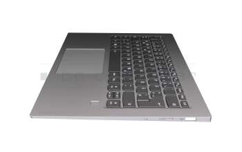 PK09000GT00 Original LCFC Tastatur inkl. Topcase DE (deutsch) grau/silber mit Backlight