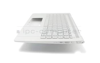 PK1322R2B10 Original HP Tastatur inkl. Topcase DE (deutsch) silber/silber mit Backlight