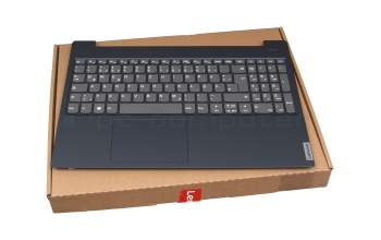 PK37B00RB00TI Original Lenovo Tastatur inkl. Topcase DE (deutsch) grau/blau