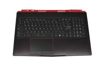 PN095694 Original MSI Tastatur inkl. Topcase FR (französisch) schwarz/schwarz mit Backlight