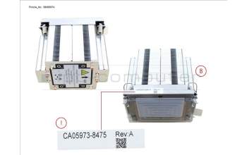 Fujitsu PY-TKCPC85 TX2550M7 TOWER CPU HEATSINK (3U)