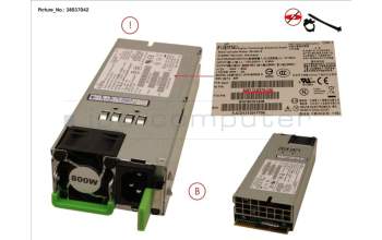 Fujitsu S26113-F574-E10 PSU 800W RED. PLATINUM HP für S7 uns S8