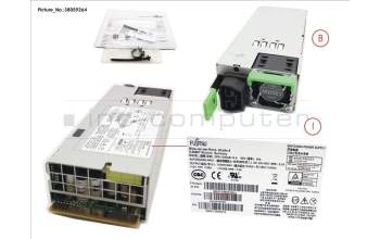 Fujitsu S26113-F626-L10 MODULAR PSU DC 380V 1300W PLATINUM HP