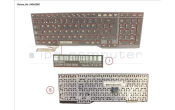 Fujitsu S26391-F2326-B230 KEYBOARD BLACK W/ TS SPAIN