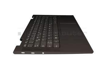 SN20X64664 Original Lenovo Tastatur inkl. Topcase DE (deutsch) grau/dunkelgrün mit Backlight