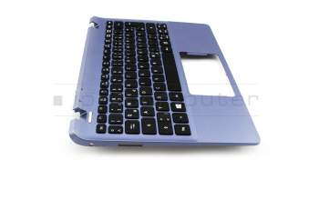 V139346AK1 Original Sunrex Tastatur inkl. Topcase DE (deutsch) schwarz/blau