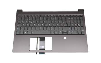 V171020HK1-GR Original Lenovo Tastatur inkl. Topcase DE (deutsch) grau/grau mit Backlight