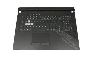 V185026JE1 Original Asus Tastatur inkl. Topcase DE (deutsch) schwarz/schwarz mit Backlight