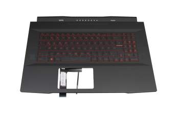 V203222FK2 Original Sunrex Tastatur inkl. Topcase DE (deutsch) schwarz/schwarz mit Backlight