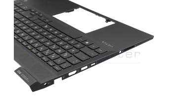 V204346AS1 Original Sunrex Tastatur inkl. Topcase DE (deutsch) schwarz/schwarz mit Backlight (RTX-Grafikkarte)