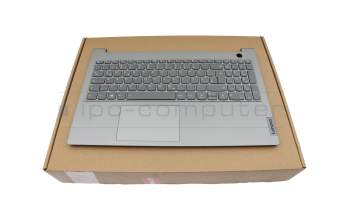 WKH02K Original Lenovo Tastatur inkl. Topcase DE (deutsch) grau/grau mit Backlight